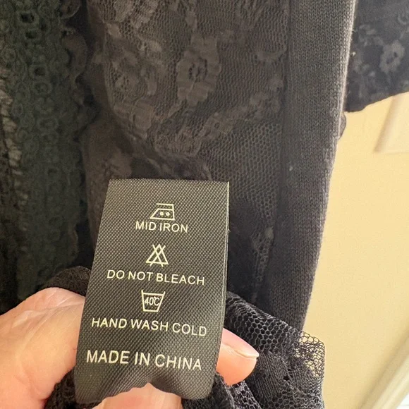 Pretty Angel Black Lace-Up Tunic Top Victorian Whimsigoth Style goth alternative - Picture 4 of 7